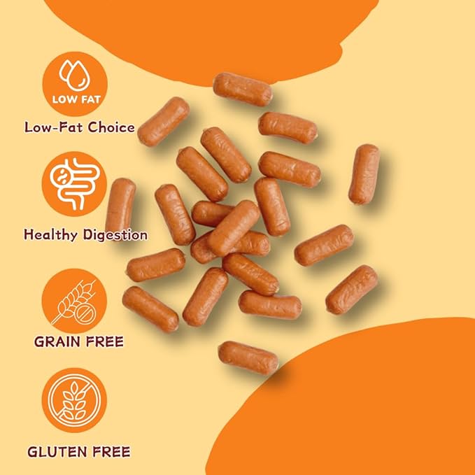 All-Natural Dog Treats, Hearty Beef Sausage Links for a Healthy Snack, A Grain-Free and High-Protein Choice for Your Best Friend(14.11 Ounce(Pack of 1))
