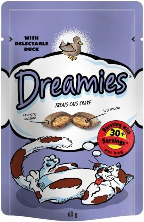 Dreamies Cat Treats with Delectable Duck (60g)