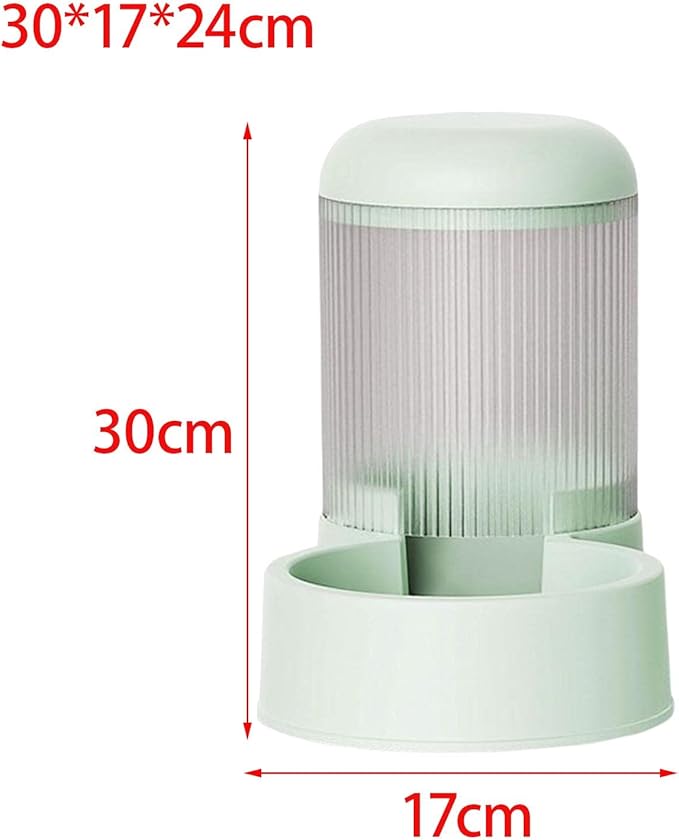 2.1L Capacity Automatic Pet Feeder Food Bowls Nonslip Bases Water Drinking Food Dispenser Feeding Station for Bunny Dogs Cats Kitten, Snack Feeder