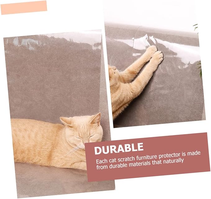 NOLITOY 15pcs Cat Scratch Couch Patch Cat Scratching Furniture Protector for Sofas Chairs and Beds Training Stickers Material