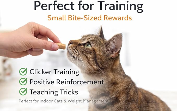 Tuna Cat Treats Crunchy Soft Filled Bites - Training Treats for Indoor Cats Kittens - Low Calorie Cat Snacks No Artificial Flavors Made in USA - 9 oz Total (Packaging May Vary)