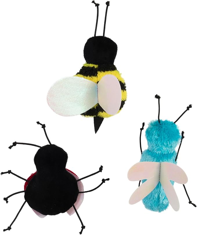 Mad Cat Buggin' Out Bulk Bin Catnip & Silverline Blend Wild and Wacky Bug Cat Toy, Pack of 24 Bugs