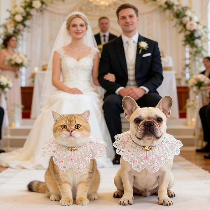 Leo Kitty New Year Pet Outfit for Cats & Small Dogs — Silky Pink Hand-Embroidered Costume, Photo-Ready Clothing for Halloween Ready