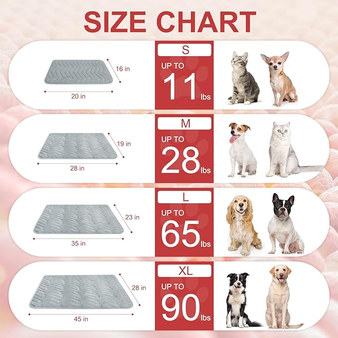 BEAUTYZOO Self Warming Cat Bed Mat, Self Heating Dog Pad for Indoor Outdoor Pet House, Heated Thermal Warmer Cat Blanket for Kitten Puppy Washable Non-Slip Chew Proof, 2 Pack 19 x 28 Inche Light Grey