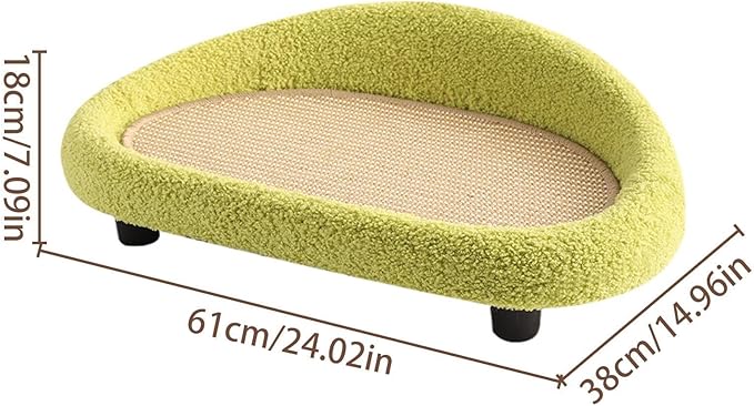 Cat Lounger Scratcher - Sisal Large Lounge Nest | Scratching Pad,for Home Living Room Apartment Dorm Patio Balcony Porch Corner
