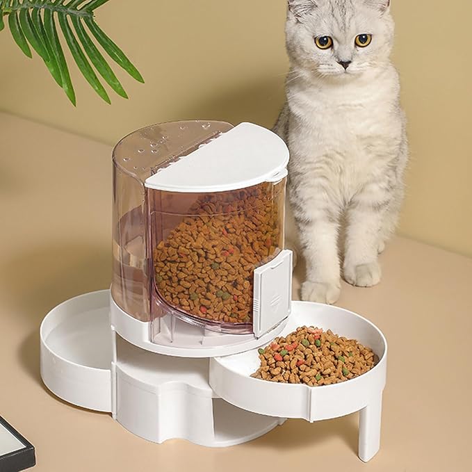 Pet Feeding Bowl Cats Water Dispenser Food Feeder Treat Bowl Automatic Dog Houseware Watering Supplies for Cats for Pets