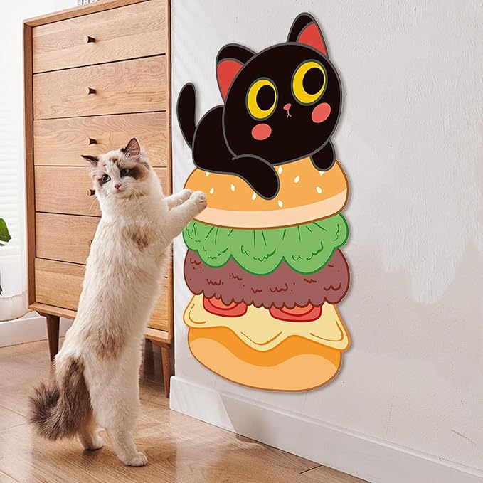 Cat Scratch Mat | Self-Adhesive Scratching Furniture Protector | Funny Cat Scratch Wall Pad,for Climbing Indoor Pet Couch Bed Carpet Door Floor Home Decor Protection