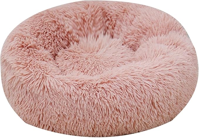 Thereisno Soft Handmade Pet Bed for Cat or Small Dog Detachable Round Bed for Fall Winter Indoor Sleeping Furniture Cat Bed