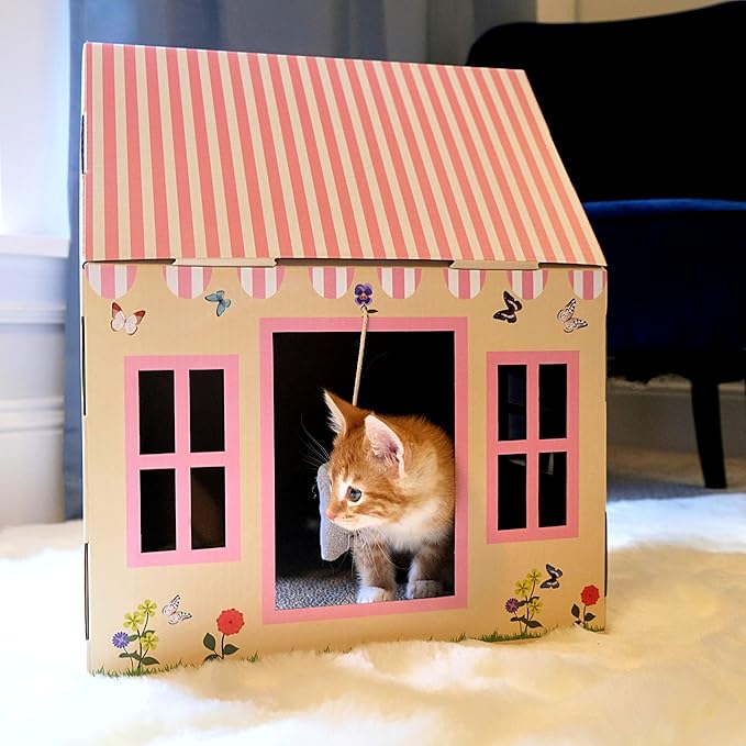 Midlee Cottage Cat Scratcher House