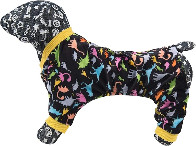 CuteBone Dog Halloween Pajamas Puppy Onesies Small Dogs Soft Pjs Coat Cat Apparel Comfy Pet Christmas Clothes Outfit Doggie Bodysuit P26M