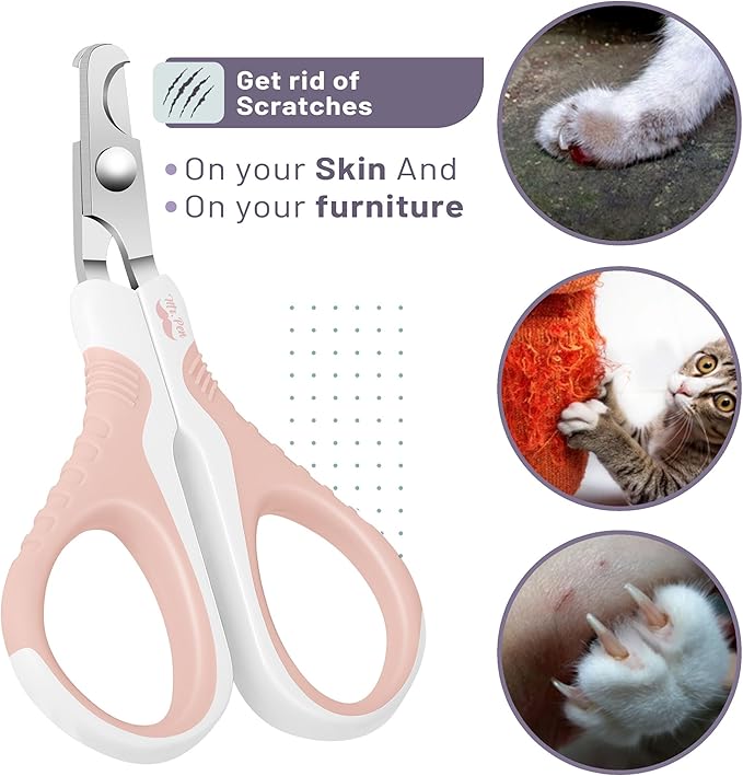 Mr. Pen- Cat Nail Clipper, Stainless Steel, Professional Sharp Cat Claw Trimmer for Small and Medium Cats, Pet Nail Clipper with Sturdy Non Slip Handle