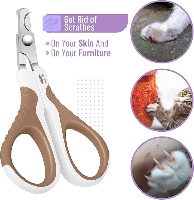 Mr. Pen- Cat Nail Clipper, Stainless Steel, Professional Sharp Cat Claw Trimmer for Small and Medium Cats, Pet Nail Clipper with Sturdy Non Slip Handle