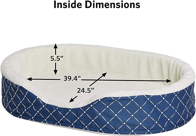 MidWest Homes for Pets CU43BLD Orthopedic Cradle Pet Bed for Dogs & Cats, Large