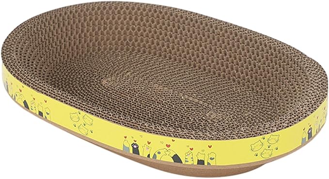 Corrugated Cat Scratcher Bowl – Indoor Multipurpose Scratch Pad | Protects Furniture, Sofa, Wall, Bed, Carpet, Fun Toy for Cats and Kittens, Play, Engaging Pet Entertainment Accessory