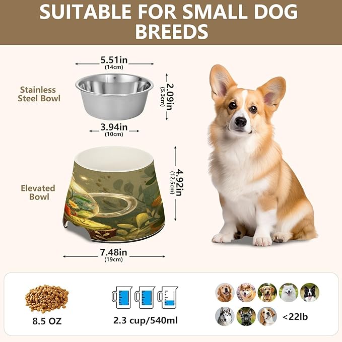 Cute Hedgehog Watering Pets Food Bowls with Stand Stainless Steel Pets Dish Bowl for Slow Feed Cats Whisker Relief