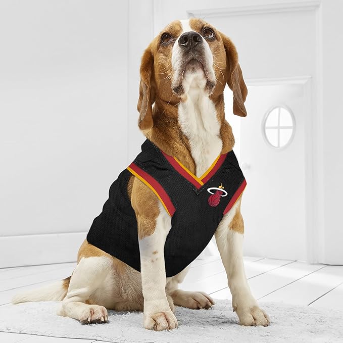 Pets First HEA-4047-SM Miami Heat Basketball Mesh Jersey