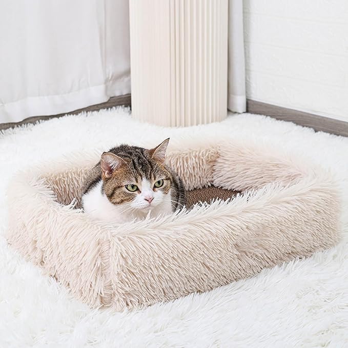Corrugated Paper Pet Bed for Indoor Cats Easy to Use Furniture for Boredom Home Entertainment Scratcher