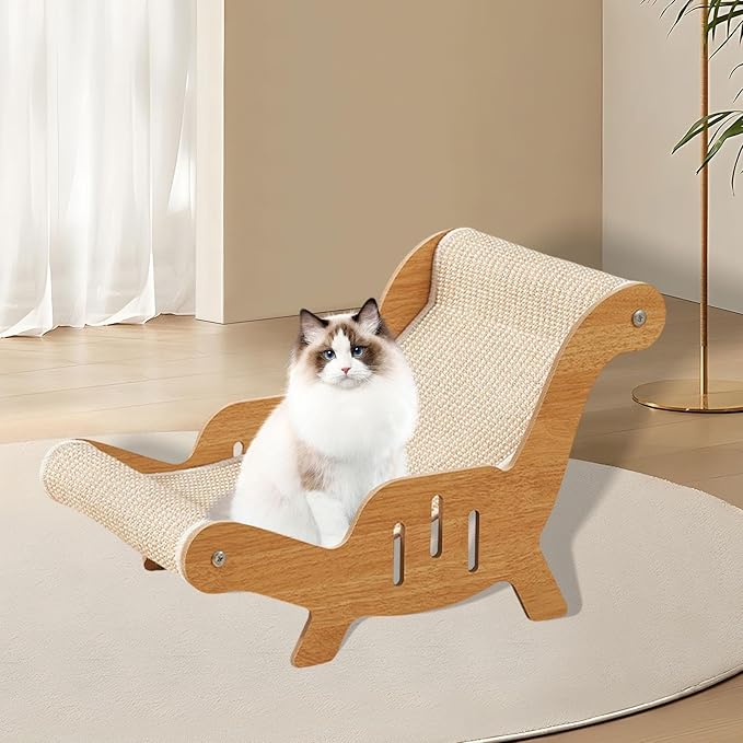 Cat Sisal Lounge Chair Cat Scratching Board Cat Scratcher Cat Furniture Sturdy Cat Couch Bed Pad Cozy for Pet Indoor Cats