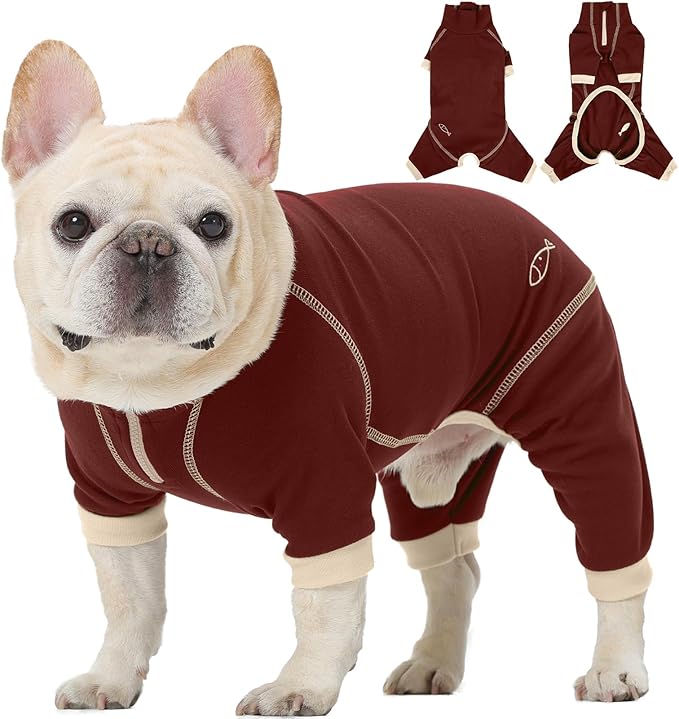 ROZKITCH Cat Body Suit to Stop Licking, Cat Body Suit with Legs After Surgery Anxiety Jacket with Four Legs, Onesie Body Suit After Surgery Brown 2XL