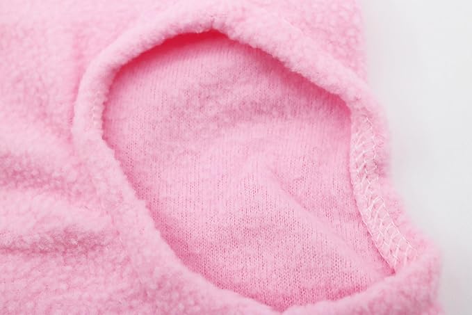 Extra Small Kitten Sweater Fleece Vest Lightweight Cat Clothes for Small Cats Only, XS, Pink