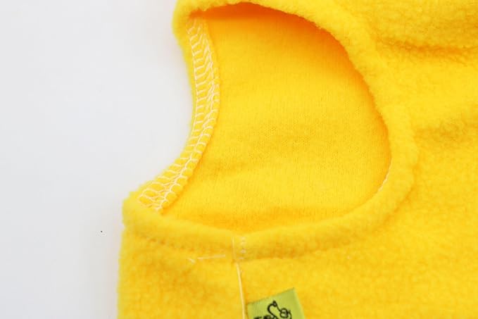 Kitten Fleece Sweater Vest for Cat Sweaters Cats Clothes for Extra Small Cat, XS, Yellow