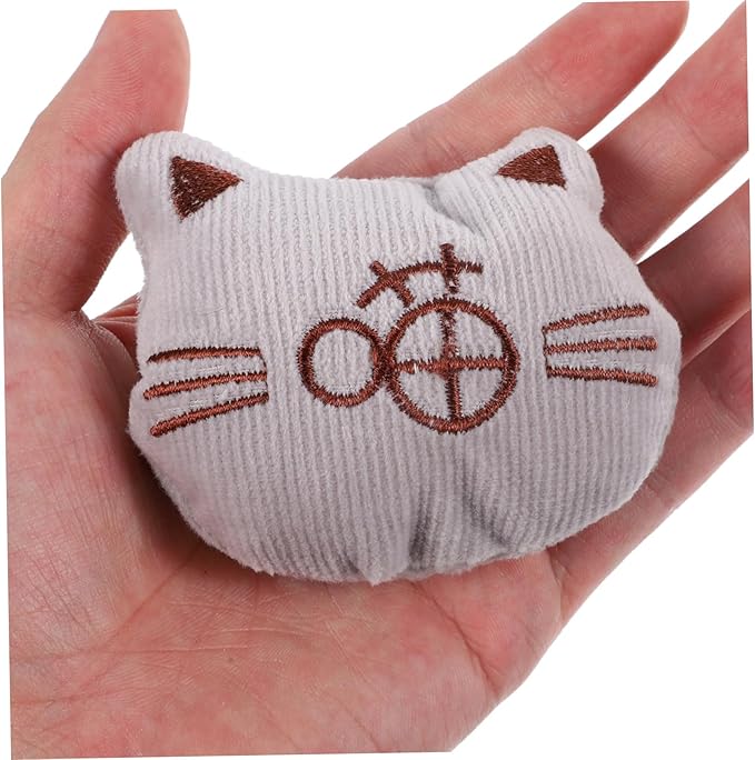 ORFOFE 3pcs Plush Catnip Filled for Cats Indoor Chew and Tease Soft Cat Pillow Interactive Lovely Playset