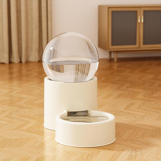 Pet Feeding Station, Automatic Water Food Dispenser, Fill Dog Bowl System Large Capacity Feeding Container for Puppy Cat Travel Weekend Trip Backyard Indoor Outdoor Use