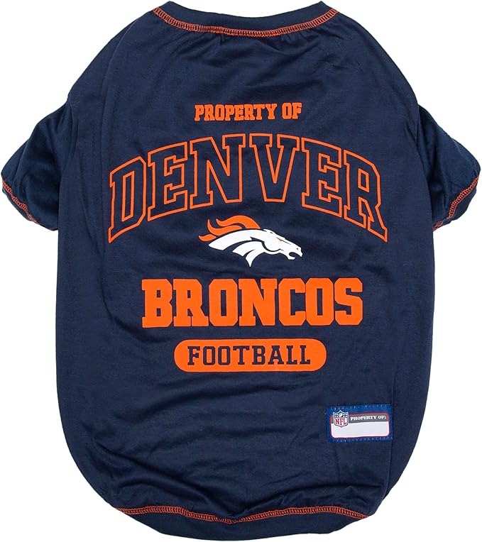 Pets First Denver Broncos T-Shirt, Large, Dallas Cowboys