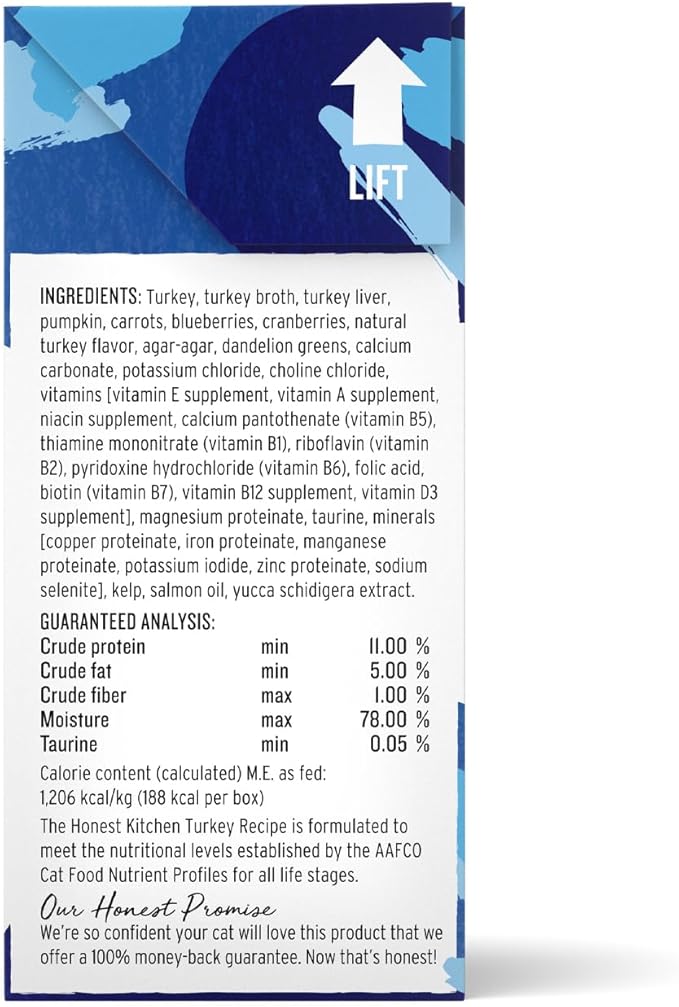 The Honest Kitchen Human Grade Câté™ Grain Free Turkey Pâté Wet Cat Food, 5.5 oz (Pack of 12)