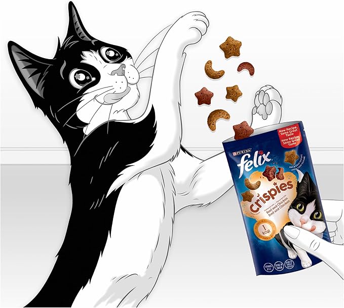 Felix Crispies Beef & Chicken 8x45g