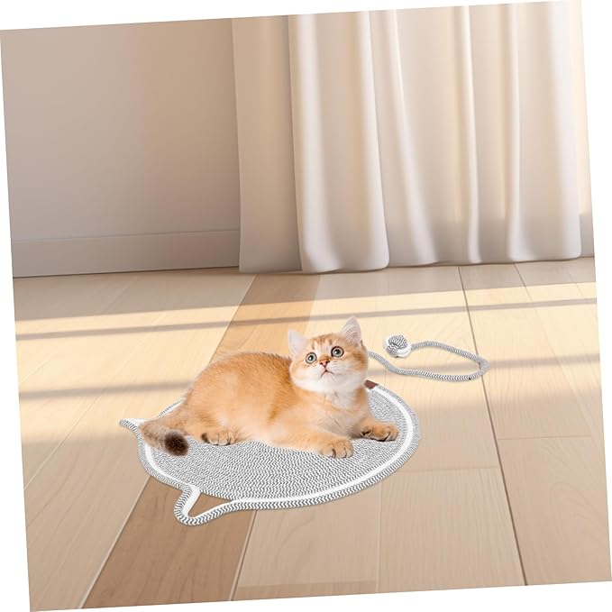 Cat Scratching Mat Cat Scratch Pad for Furniture Cozy Sleeping Mat for Couch Sofa Bed Use Grey