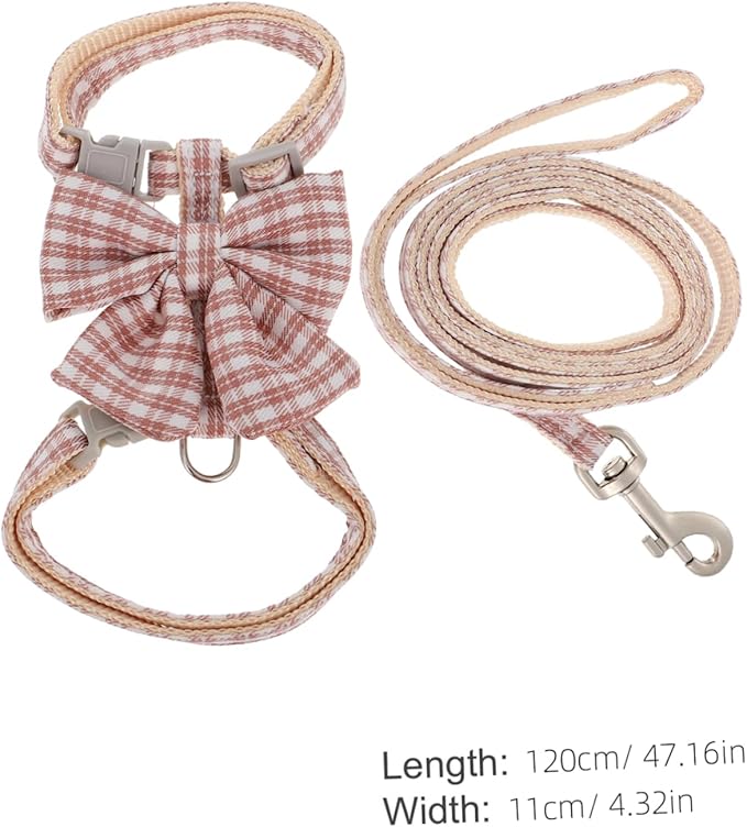 Abaodam Adjustable Cat Harness and Leash Set Escape PET Vest Reflective Straps for Kittens and Cats Soft and Comfortable Walking Gear