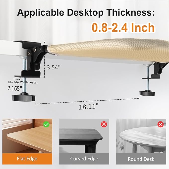 Pawow Large Cat Desk Bed, 90° Foldable Space-Saving & Sturdy Dual-Clamp, 2 Washable Covers(Faux Fur & Mesh), Metal Frame, Supports up to 40 Lbs, Pet Perch Desktop Hammock for Small to Large Cats
