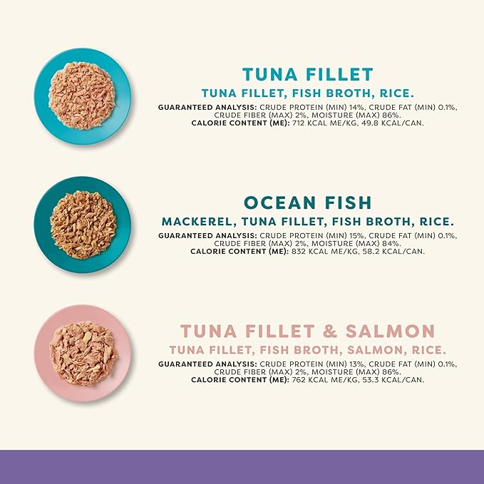 Applaws Natural Wet Canned Cat Food, Limited and Natural Ingredients, High Protein with No Artificial Additives, Variety Selection in Broth (36 x 2.47oz Cans)