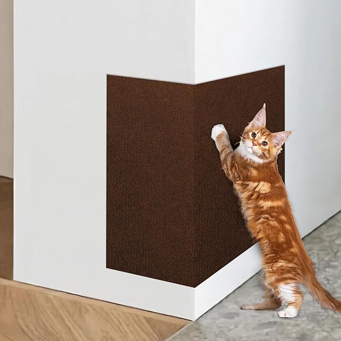 ENONCI Cat Scratcher Pad,47.2"x15.8" Scratching Mat,Trimmable Anti Scratch Bed Couch Wall Corner Furniture Protector from Cat Claws,Easy Use for Cat Carpet/Door