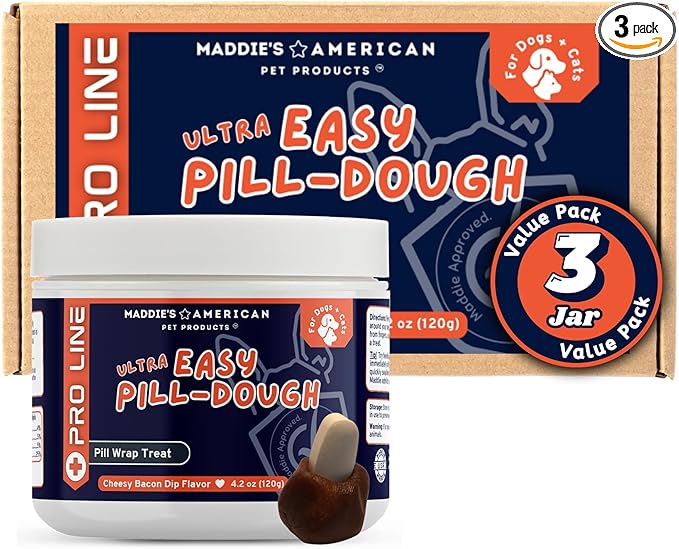 Ultra Easy Pill-Dough Treat Paste Wrap for Dogs & Cats - Forms a Custom Pocket to Hide Pet Medications - Pro Line