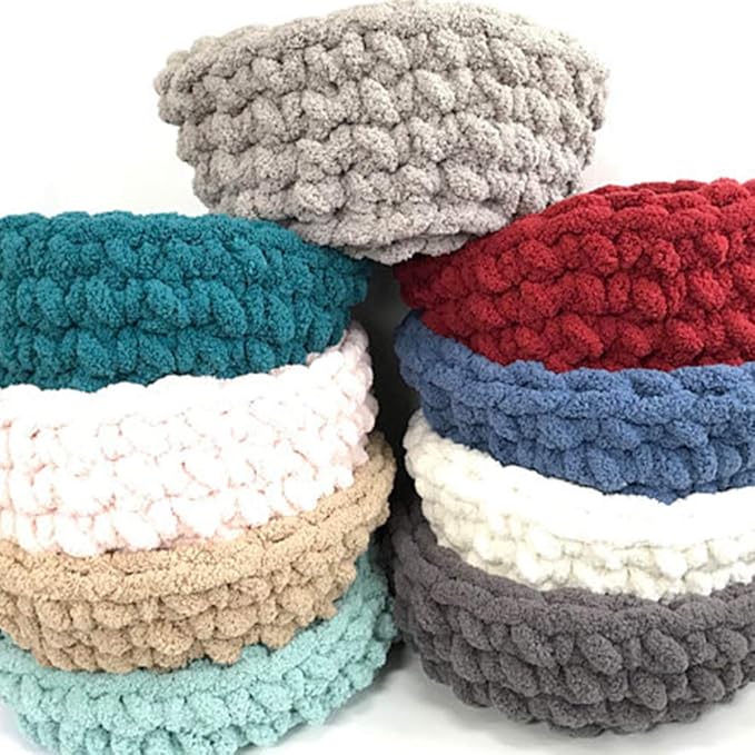 Chunky Knit Chenille Cat House,Red Chunky Knitted,Pet Furniture,Handmade Cat Cave Bedding,Soft Cozy Kitty Cat Cave Diameter 20"