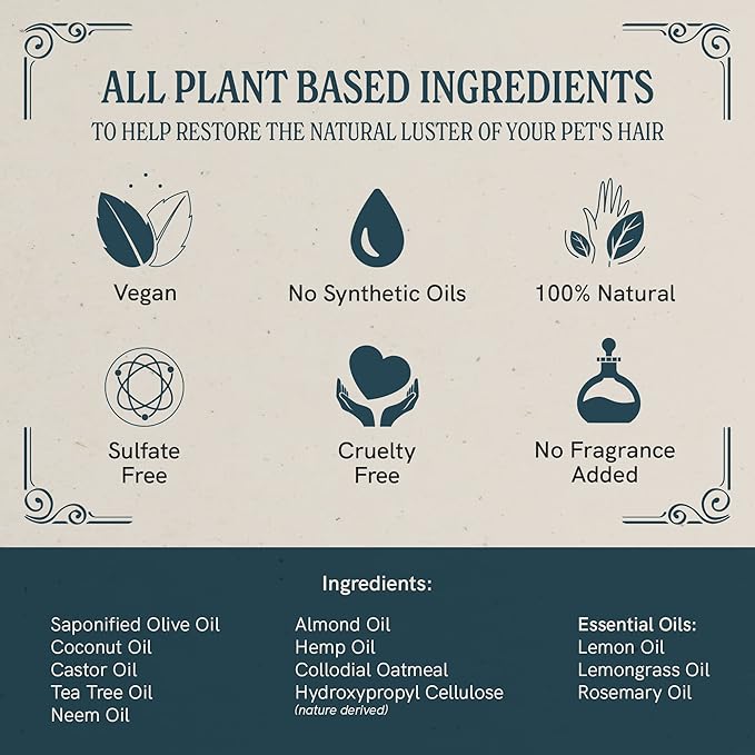 J.R.LIGGETT'S Botanical Horse Shampoo Bar for Sensitive Skin - 100% Detergent Free, Non-GMO & Biodegradable - Deep-Cleansing, Hypoallergenic Formula for Healthy Skin, Mane & Tail - 3.5 oz Bar