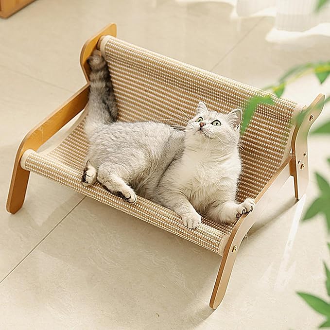 Cat Scratcher Bed – Cardboard Couch Lounger, Cozy Pet Furniture | Multipurpose Scratching Nest Mat, Anti Slip Resting Pad Design, Durable Protector for Indoor Kitten, Lazy Cats, Bored Pets, Comfort,