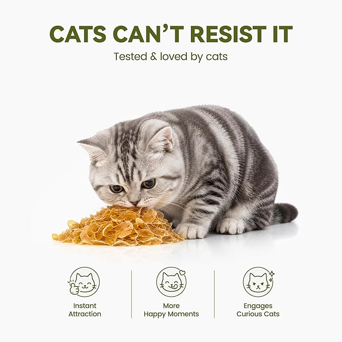 Chicken & Catnip Soft Cat Treats for Picky Cats, Ultra-Thin Easy-Chew Slices, Breakable No-Mess Cat Training & Playtime Rewards, 3.2 oz