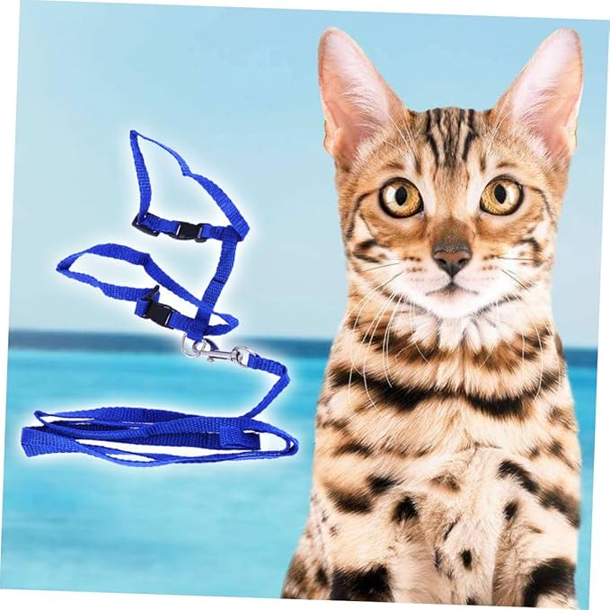 MERRYHAPY Adjustable Cat Harness Traction Rope Retractable Leash for Indoor Cats Pet Kitten Supplies Accessories