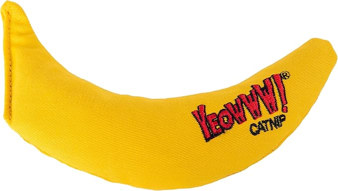 Yeowww! Catnip Toy, Yellow Banana