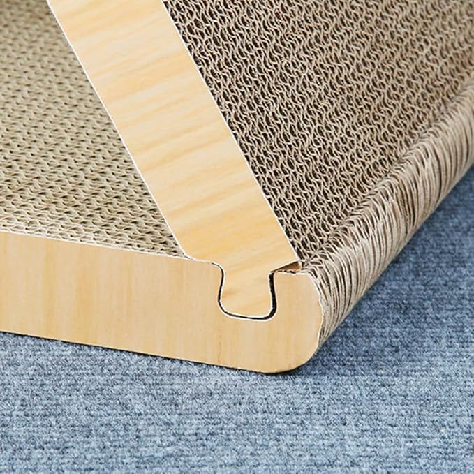 Cat Scratcher Cardboard Cat Scratch Pad with Premium Scratch Textures Design Durable Cat Scratching Large Triangle Vertical Cat Scratching Board