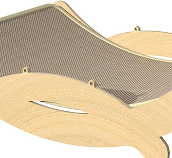 Sisal Cat Scratcher Bed Hammock Wood Frame Kitten Scratch Pad Lounger Furniture Protector 23.23x11.81x5.91inch