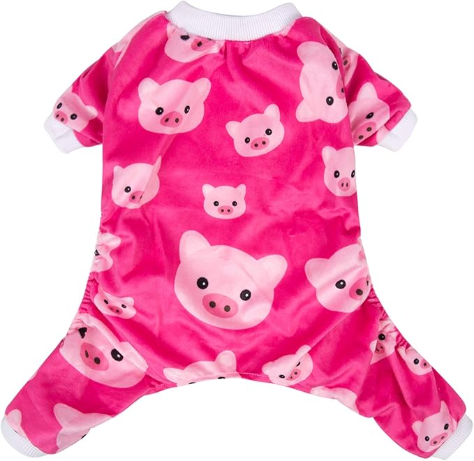 CuteBone Dog Halloween Pajamas Puppy Onesies Small Dogs Soft Pjs Coat Cat Apparel Comfy Pet Christmas Clothes Outfit Doggie Bodysuit P46M