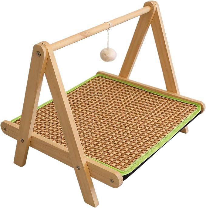 Cat Scratching Bed - Pet Lounger with Teaser Ball, Durable Scratch Pad and Resting, Cat Furniture | Engaging Play Exercise Climbing Sleeping Center for Indoor Outdoor Cats