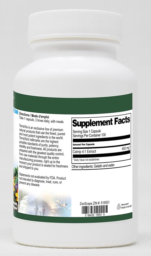 Catnip 4:1-450 mg (100 Capsules, ZIN: 519551)