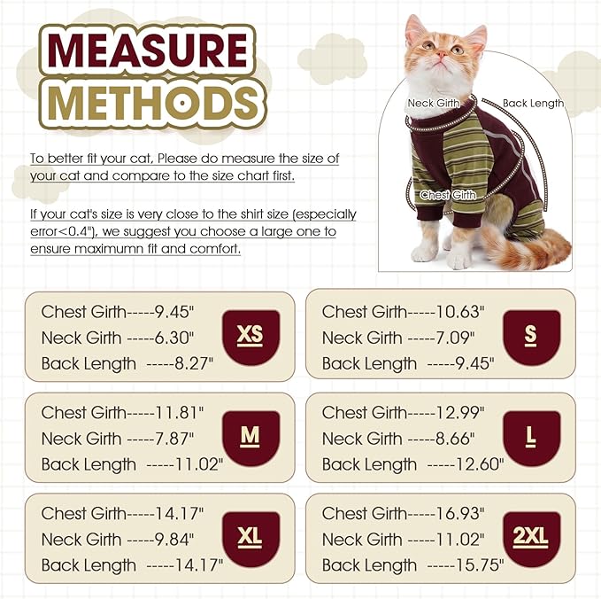 Sticky Cat Clothes, Sphynx Hairless Pajamas for Cats only, Soft Onesie for Kitten, Female Male & Hair Loss Prevention, Red XL