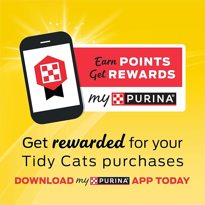 Purina Tidy Cats Clumping Cat Litter Odor Control, Free and Clean Unscented Multi Cat Litter - 16 lb. Bag (Pack of 2)