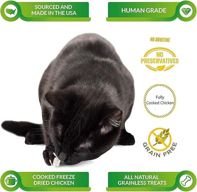 Life Essentials by Cat-Man-Doo | Chicken Littles - 4 Pack of 5oz Bags | Freeze Dried Chicken Cat & Dog Treats | Healthy, Single Ingredient, Training Treats, High Protein